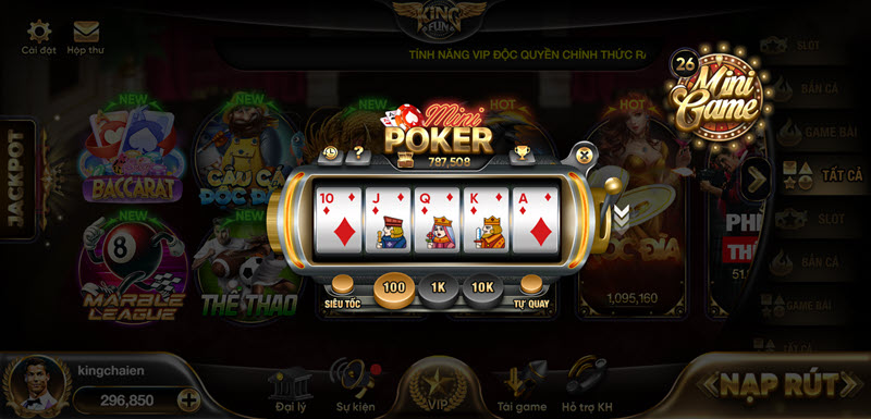 Cách chơi mini poker tại Kingfun bật mí 7 bí quyết thắng lớn Cách chơi mini poker tại Kingfun bật mí 7 bí quyết thắng lớn
