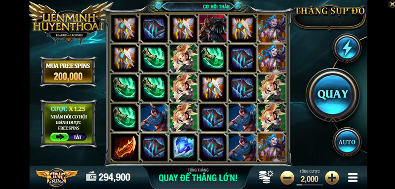Slotgame Liên Minh Huyền Thoại Kingfun: Hướng dẫn chơi & chiến thuật thắng lớn Slotgame Liên Minh Huyền Thoại Kingfun: Hướng dẫn chơi & chiến thuật thắng lớn