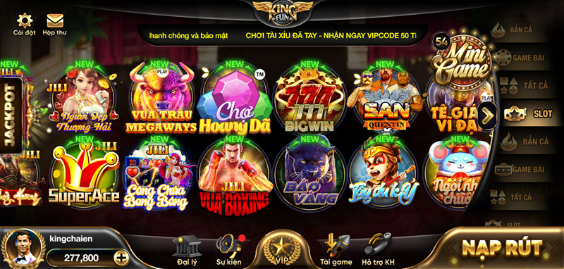 Kingfun có tỷ lệ nổ hũ cao hơn các đối thủ không